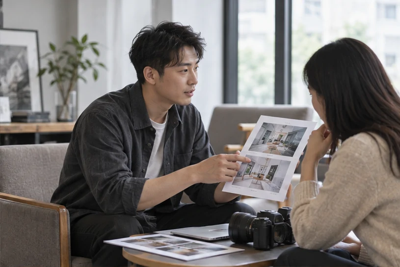 企业网站展示业务与服务信息的场景示意