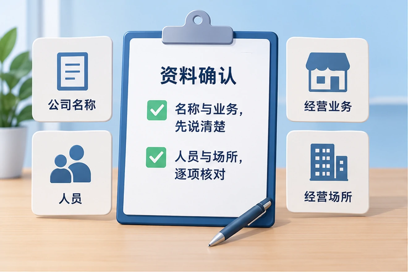 创业者一起整理开办计划的服务场景示意