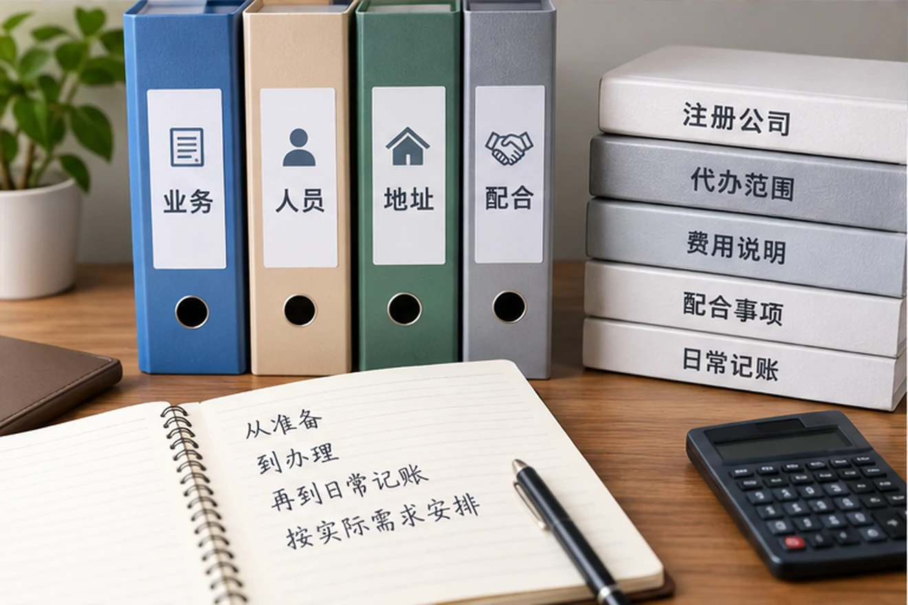 创业者一起整理开办计划的服务场景示意