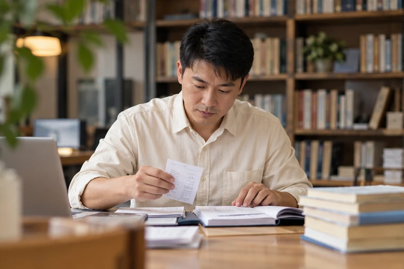 整理企业票据与日常账务资料的服务场景示意
