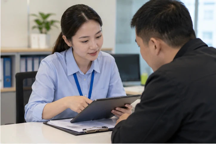 在线客服接待与咨询整理的服务场景示意