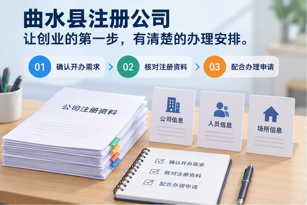 核对注册公司资料与办理事项的服务场景示意