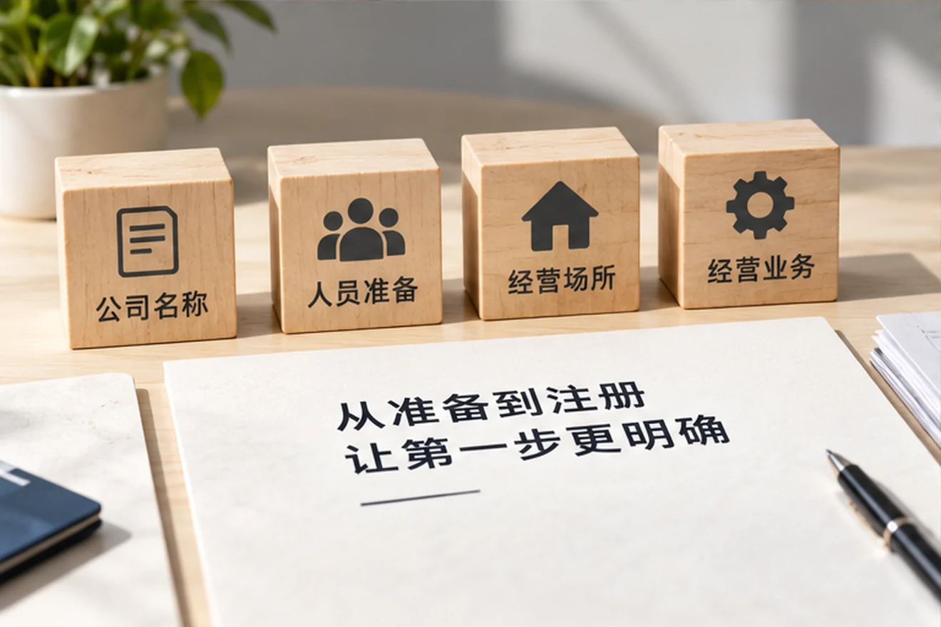 创业者一起整理开办计划的服务场景示意