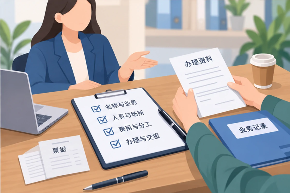 创业者一起整理开办计划的服务场景示意