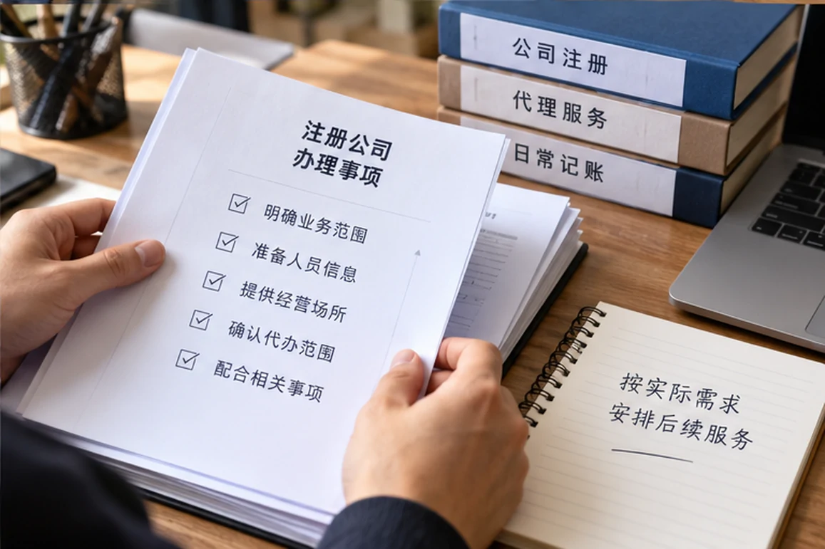 创业者一起整理开办计划的服务场景示意