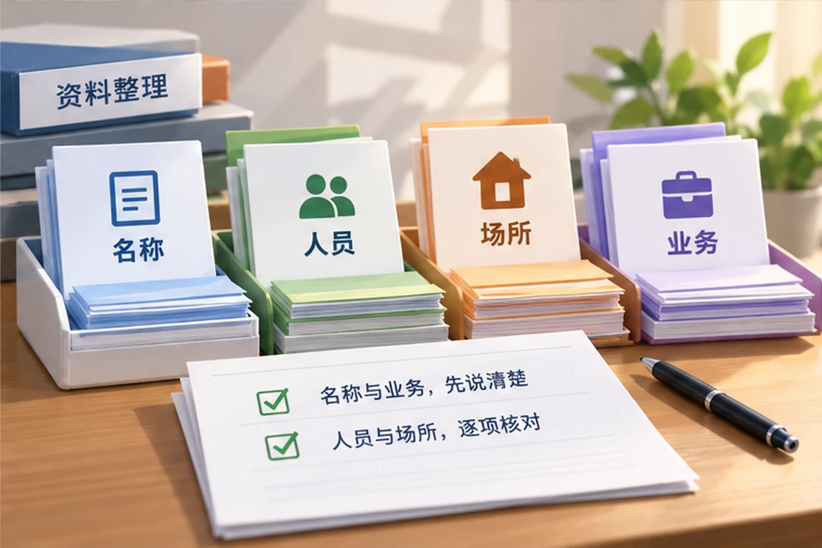 创业者一起整理开办计划的服务场景示意
