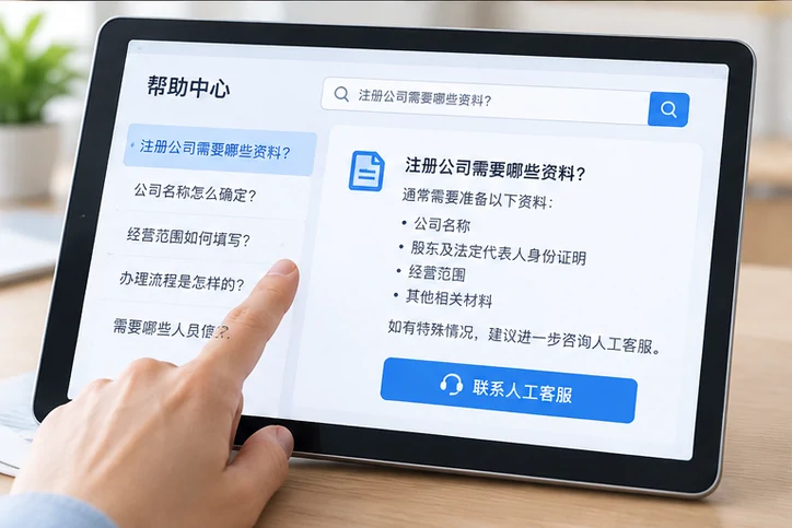 在线客服接待与咨询整理的服务场景示意