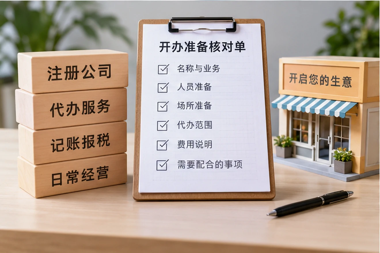创业者一起整理开办计划的服务场景示意