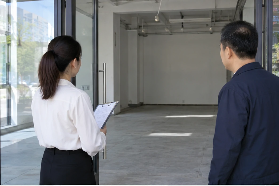 核对注册公司资料与办理事项的服务场景示意
