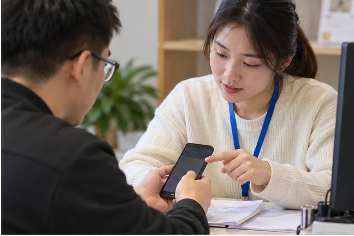 在线客服接待与咨询整理的服务场景示意