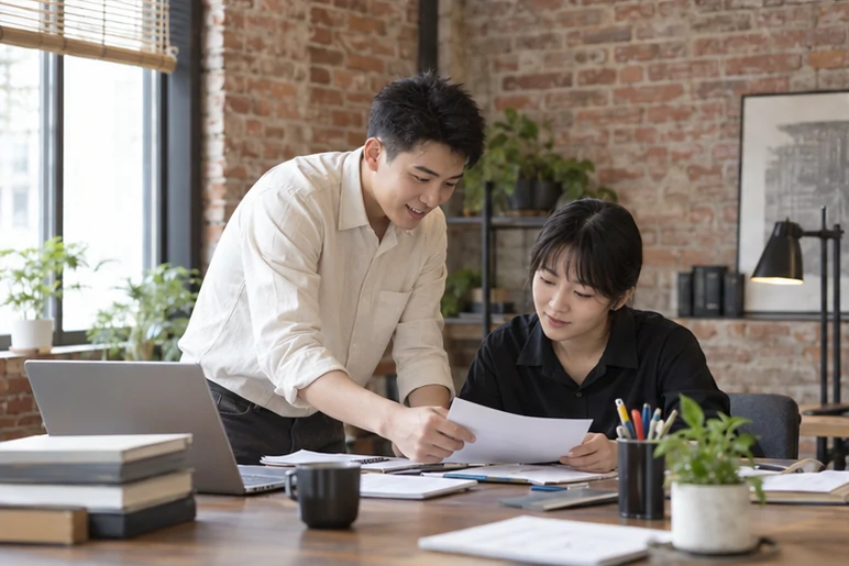 企业网站展示业务与服务信息的场景示意