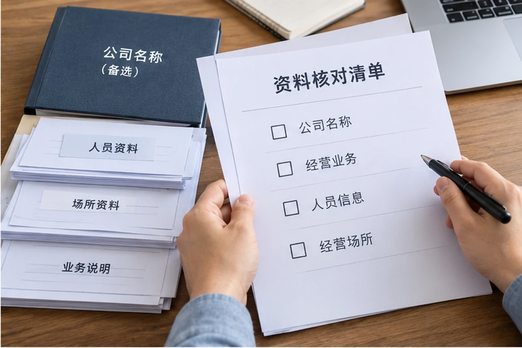 创业者一起整理开办计划的服务场景示意