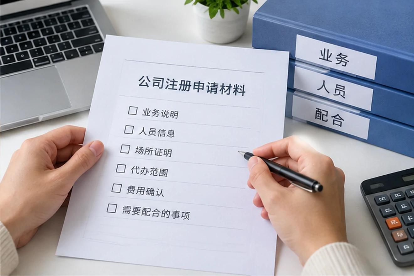 创业者一起整理开办计划的服务场景示意