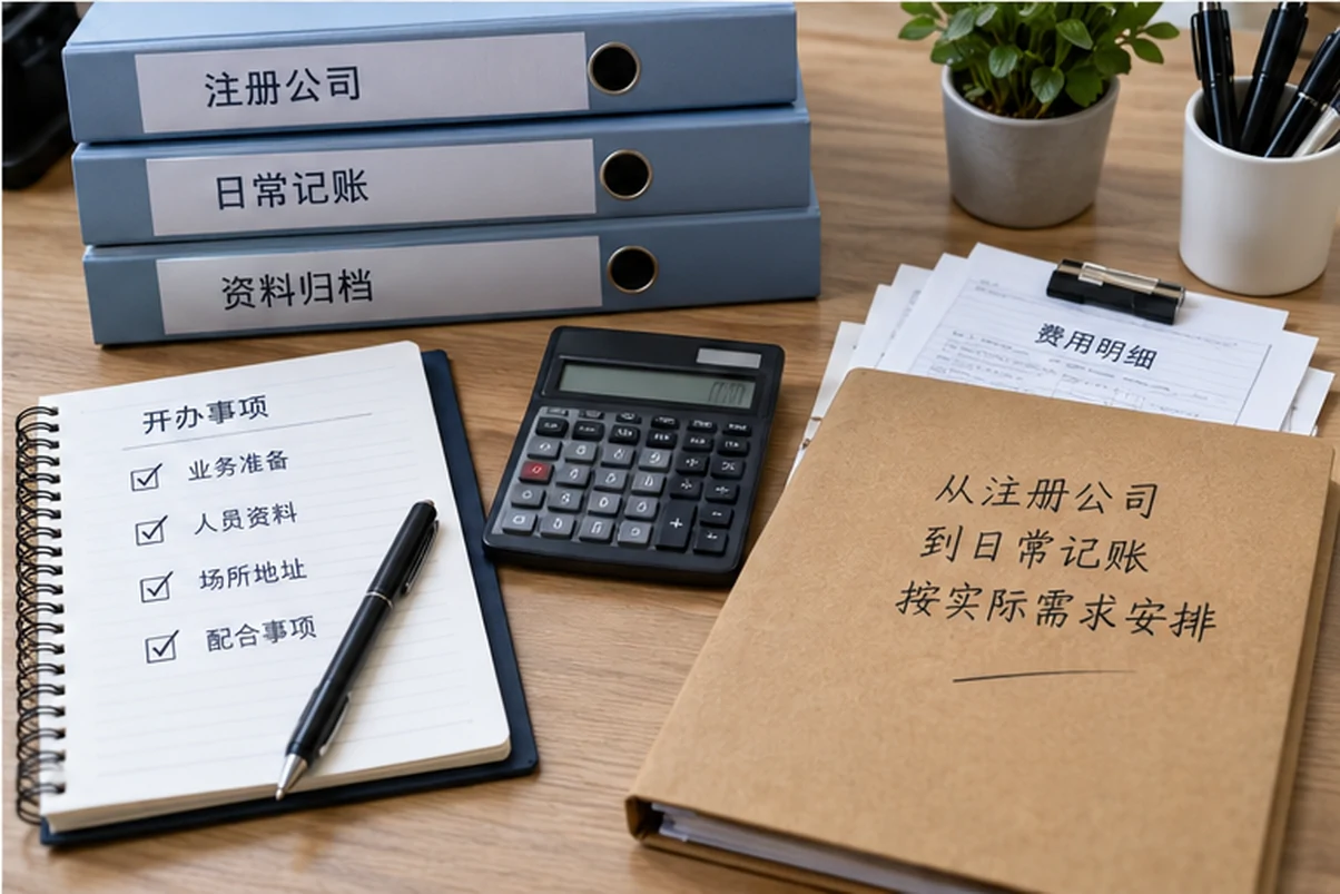 创业者一起整理开办计划的服务场景示意