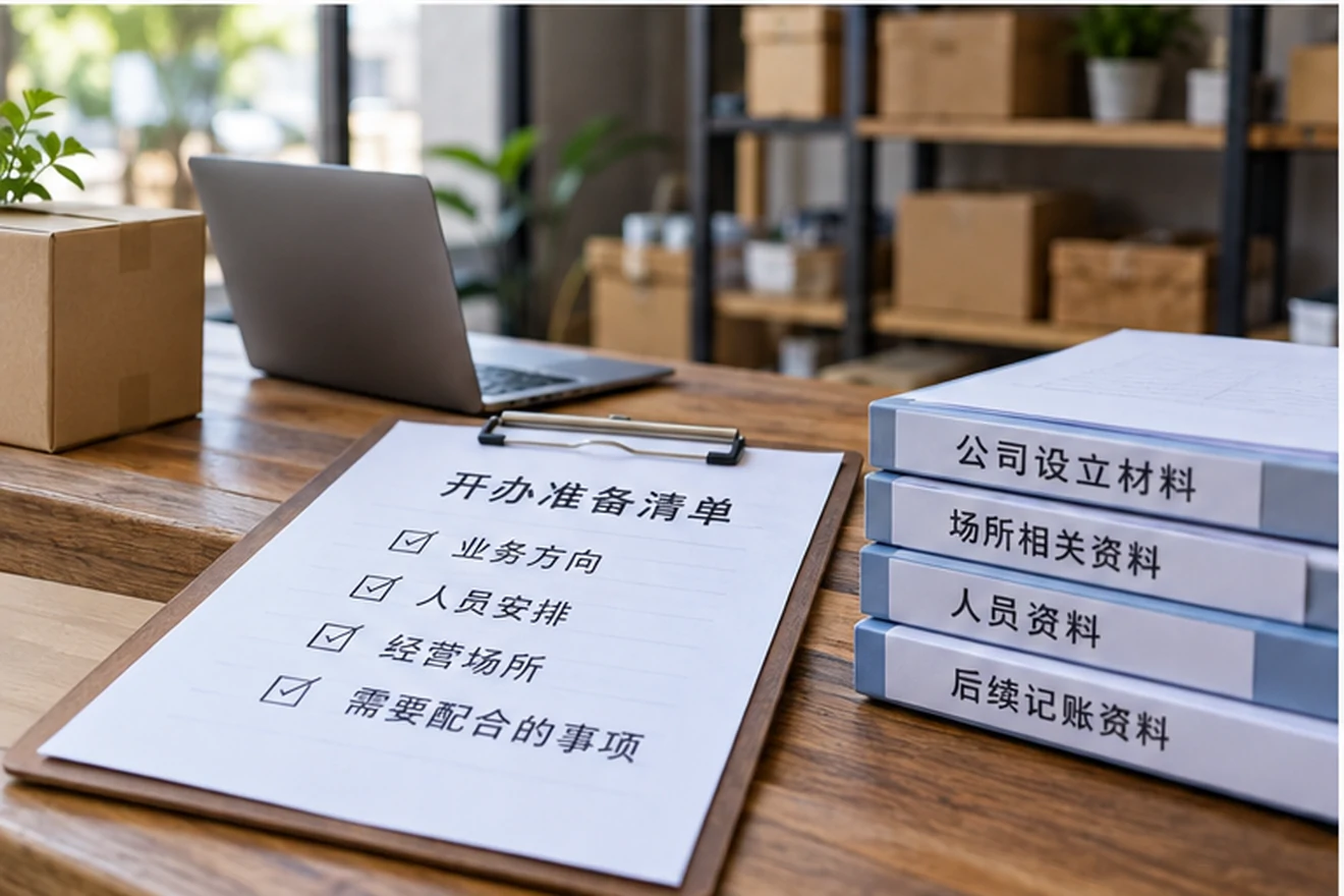 创业者一起整理开办计划的服务场景示意