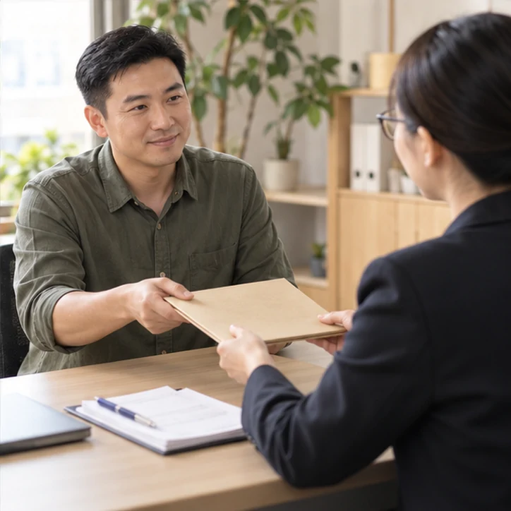 整理企业票据与日常账务资料的服务场景示意