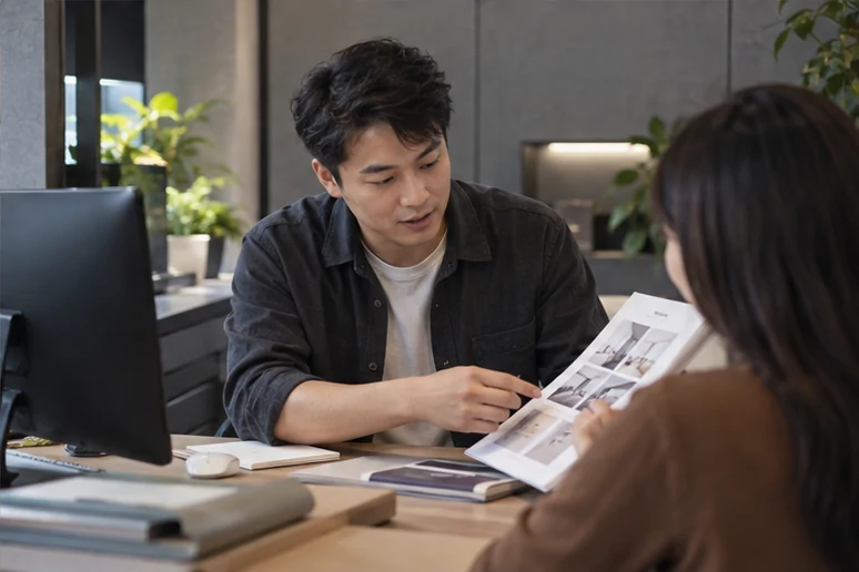企业网站展示业务与服务信息的场景示意