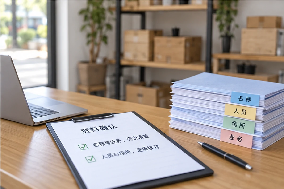 创业者一起整理开办计划的服务场景示意