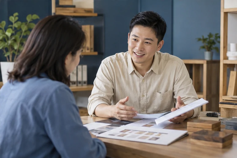 企业网站展示业务与服务信息的场景示意