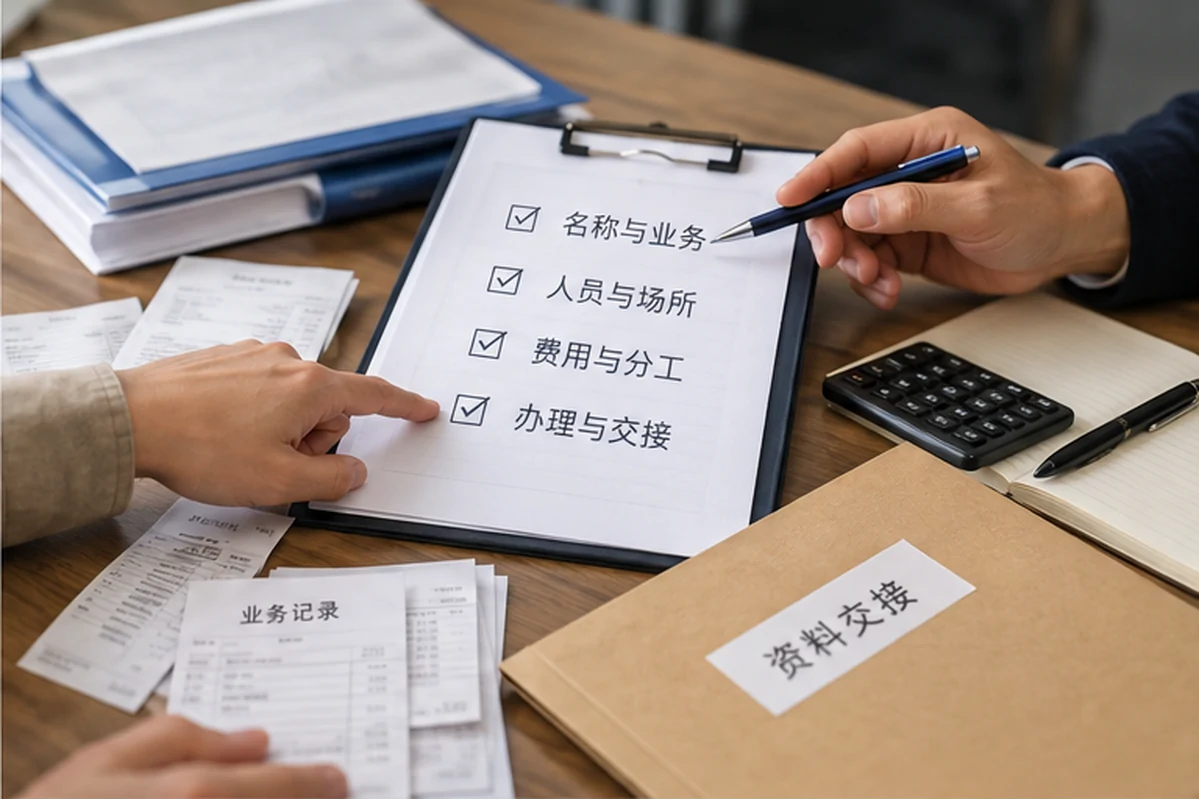 创业者一起整理开办计划的服务场景示意