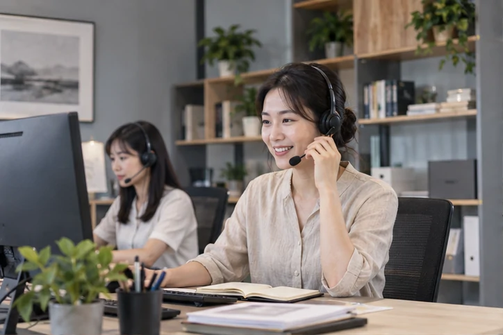 在线客服接待与咨询整理的服务场景示意