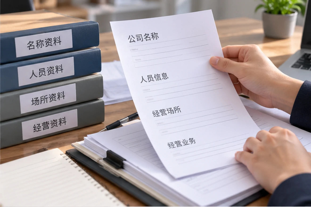 创业者一起整理开办计划的服务场景示意