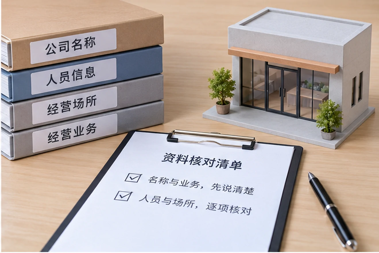 创业者一起整理开办计划的服务场景示意