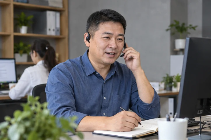在线客服接待与咨询整理的服务场景示意