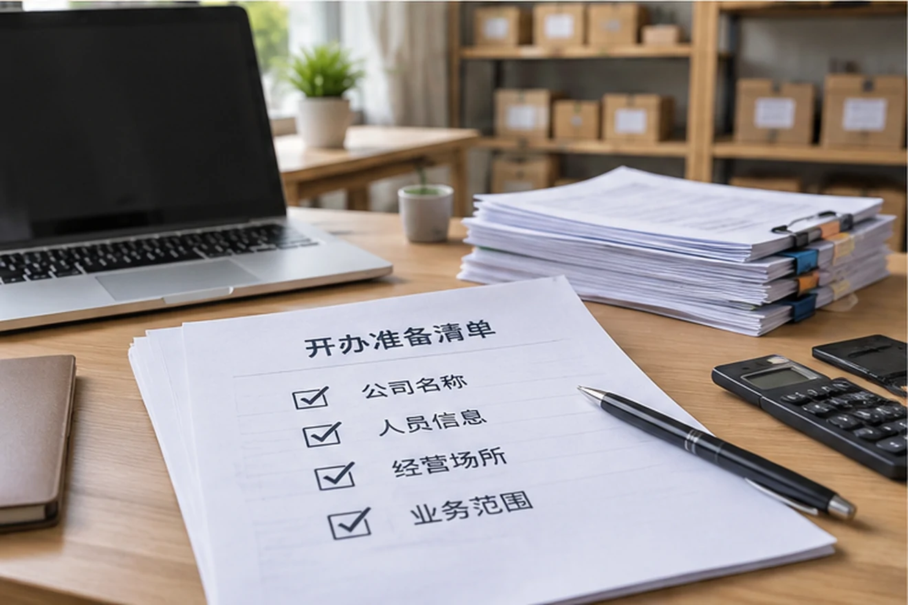 创业者一起整理开办计划的服务场景示意
