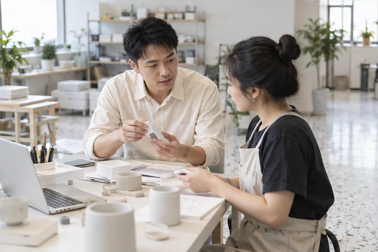 企业网站展示业务与服务信息的场景示意
