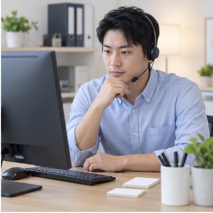 在线客服接待与咨询整理的服务场景示意