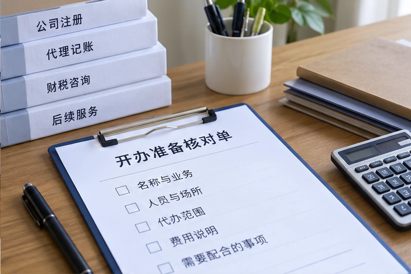 创业者一起整理开办计划的服务场景示意