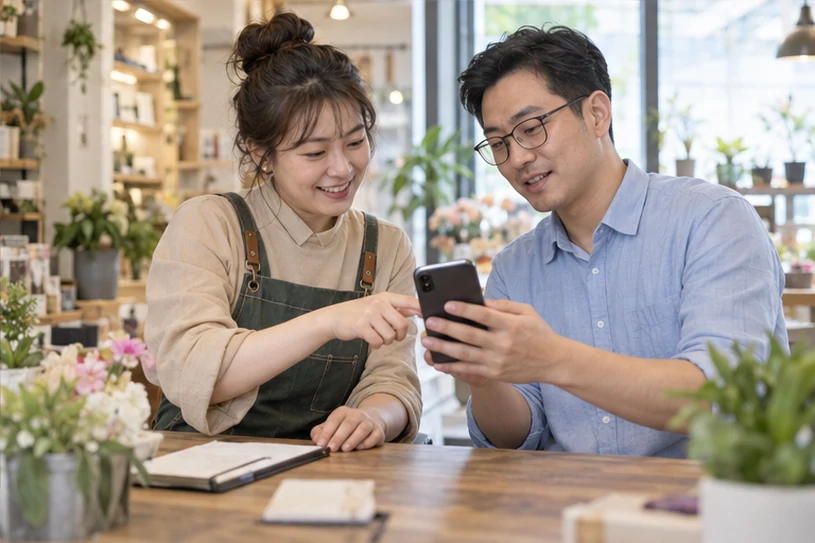 企业网站展示业务与服务信息的场景示意