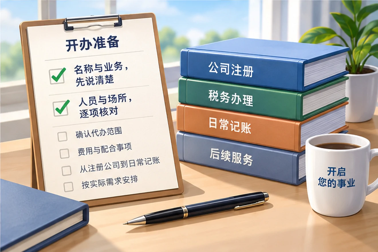 创业者一起整理开办计划的服务场景示意