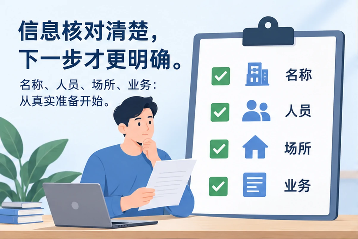 创业者一起整理开办计划的服务场景示意