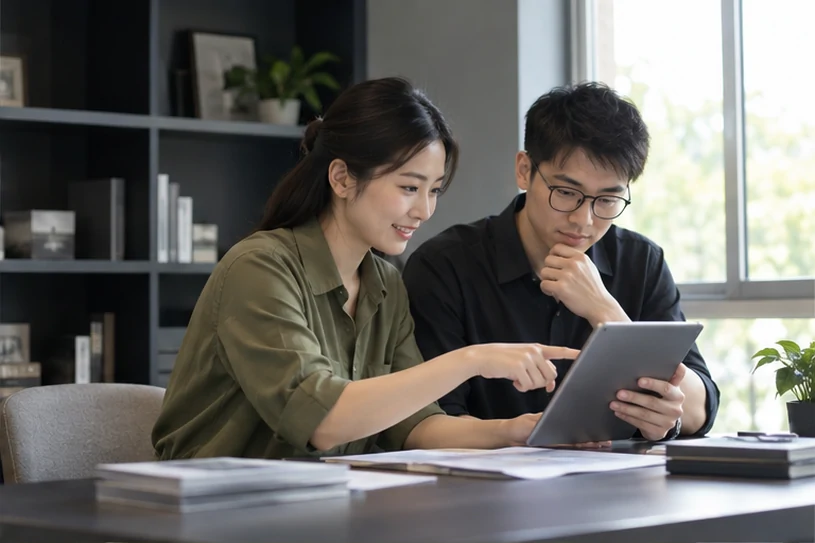 企业网站展示业务与服务信息的场景示意