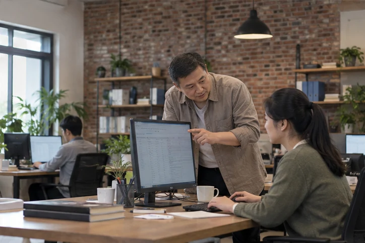 在线客服接待与咨询整理的服务场景示意