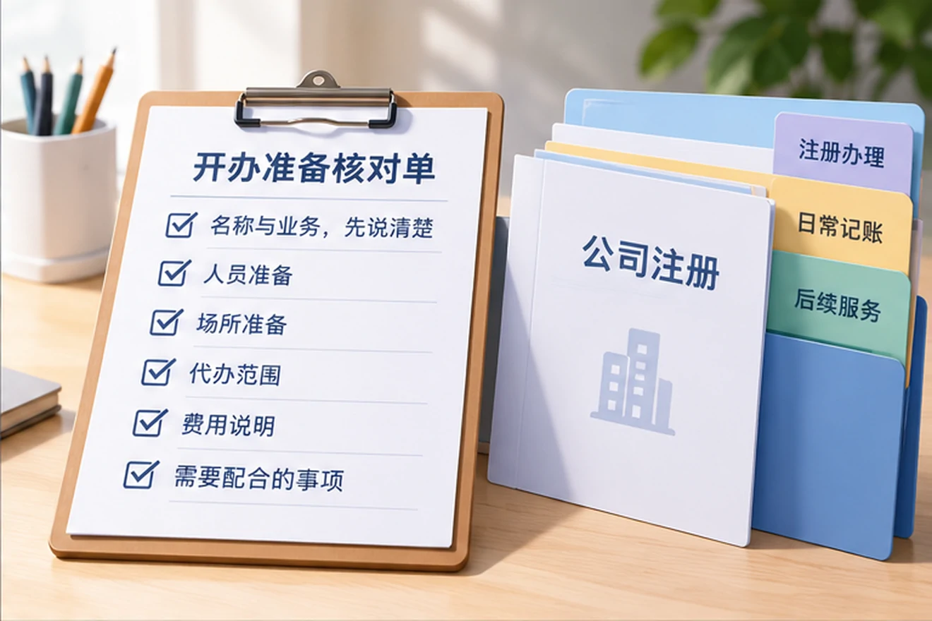 创业者一起整理开办计划的服务场景示意