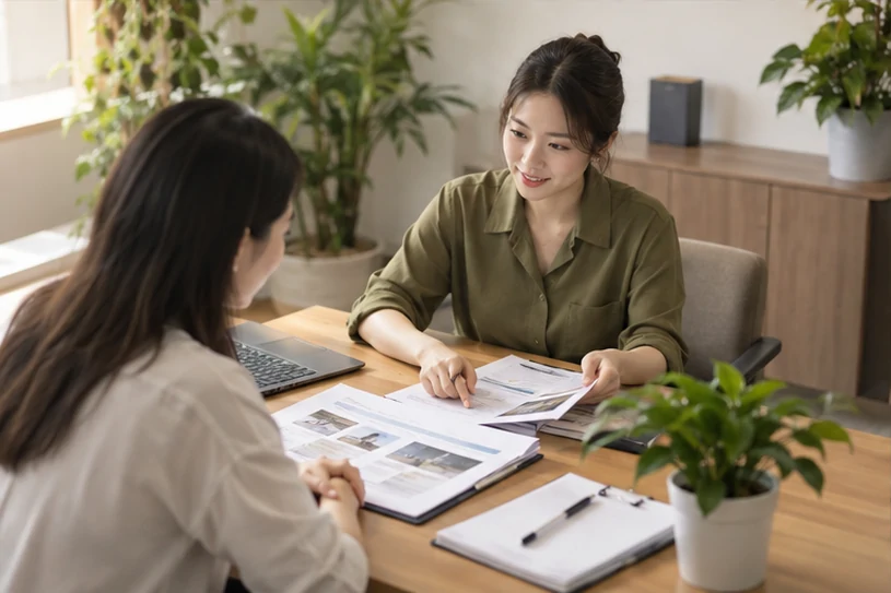 企业网站展示业务与服务信息的场景示意