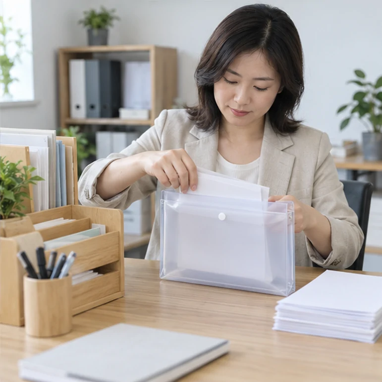 整理企业票据与日常账务资料的服务场景示意