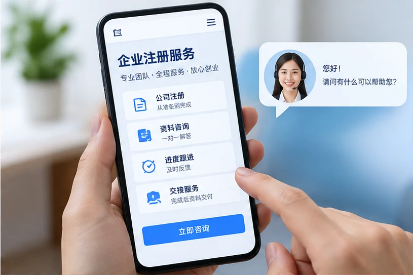 企业网站展示业务与服务信息的场景示意