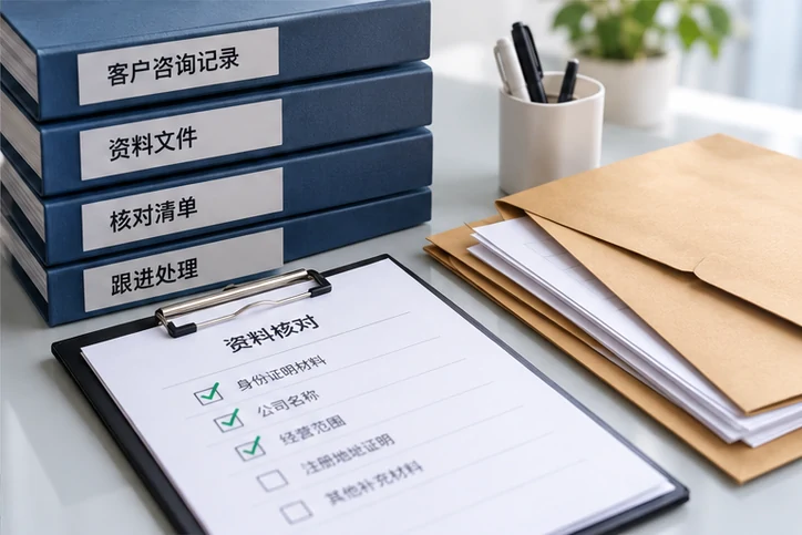 在线客服接待与咨询整理的服务场景示意