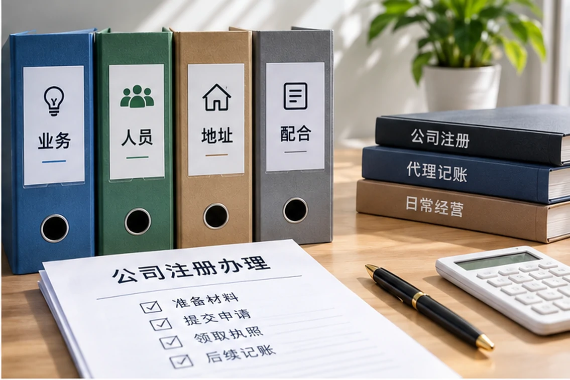 创业者一起整理开办计划的服务场景示意