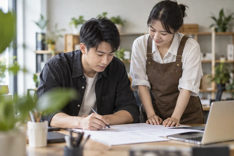 企业网站展示业务与服务信息的场景示意