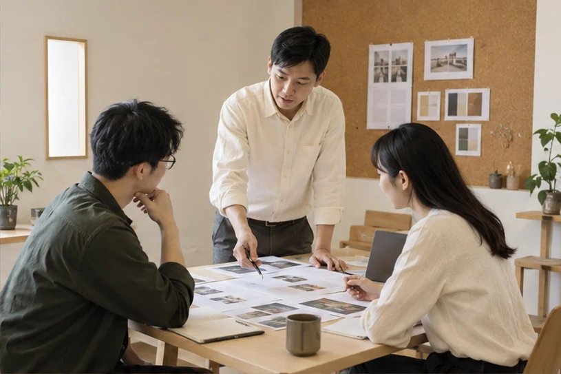 企业网站展示业务与服务信息的场景示意