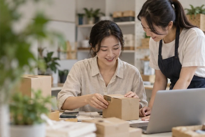 企业网站展示业务与服务信息的场景示意