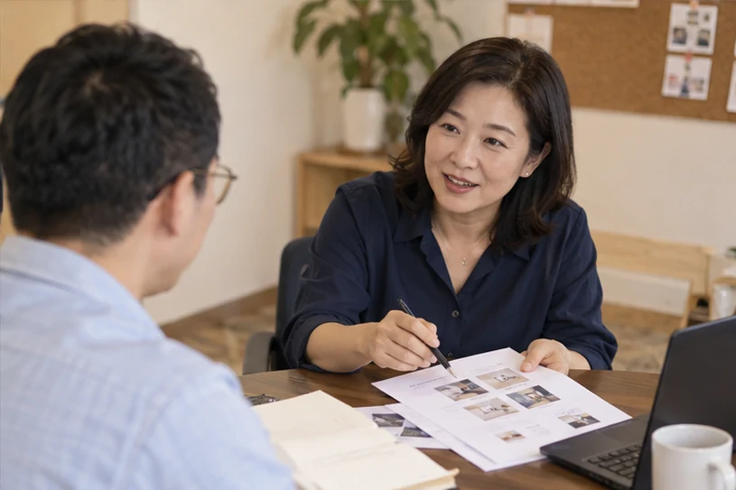 企业网站展示业务与服务信息的场景示意