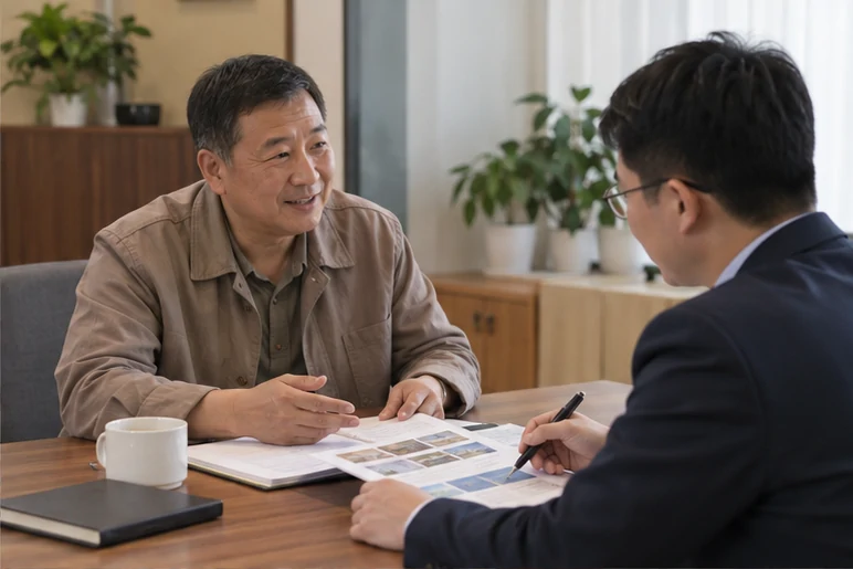 企业网站展示业务与服务信息的场景示意