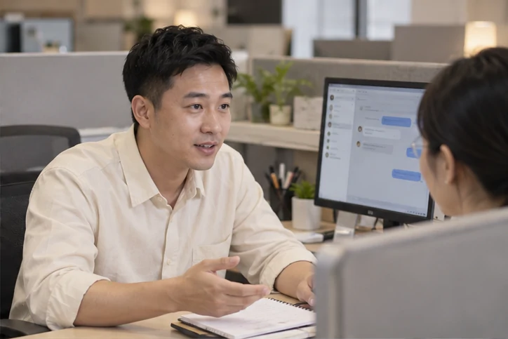 在线客服接待与咨询整理的服务场景示意