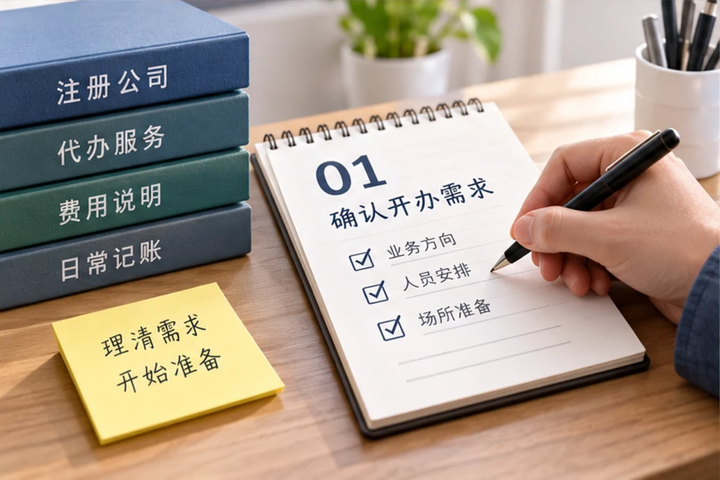 创业者一起整理开办计划的服务场景示意